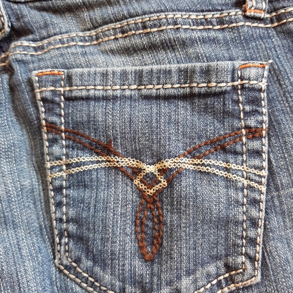 Hot Kiss Stretch Denim Jeans White Stitching - Picture 6 of 6